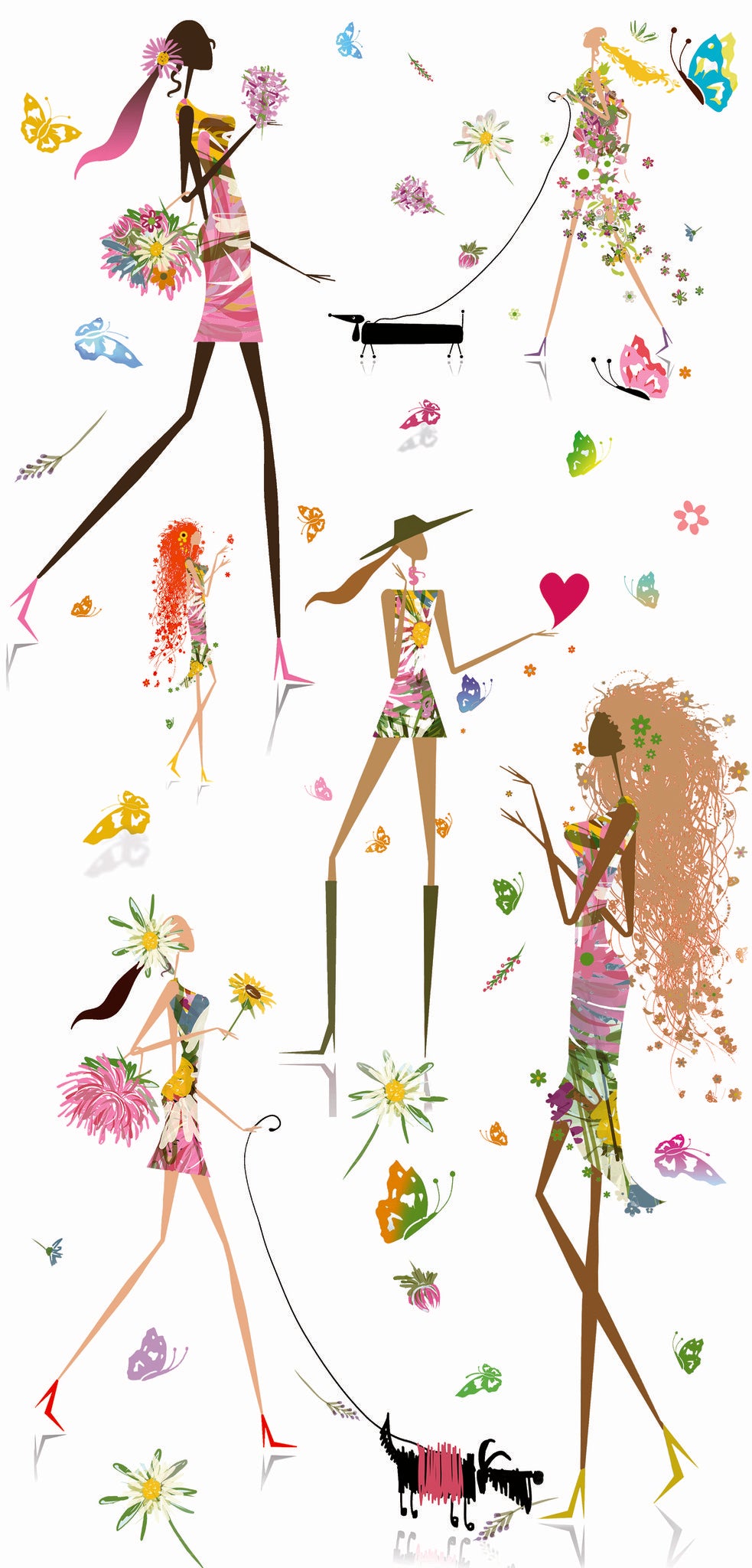 Fun Chic Pink Peel & Stick Wallpaper