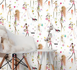 Fun Chic Pink Peel & Stick Wallpaper