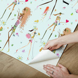 Fun Chic Blue Peel & Stick Wallpaper