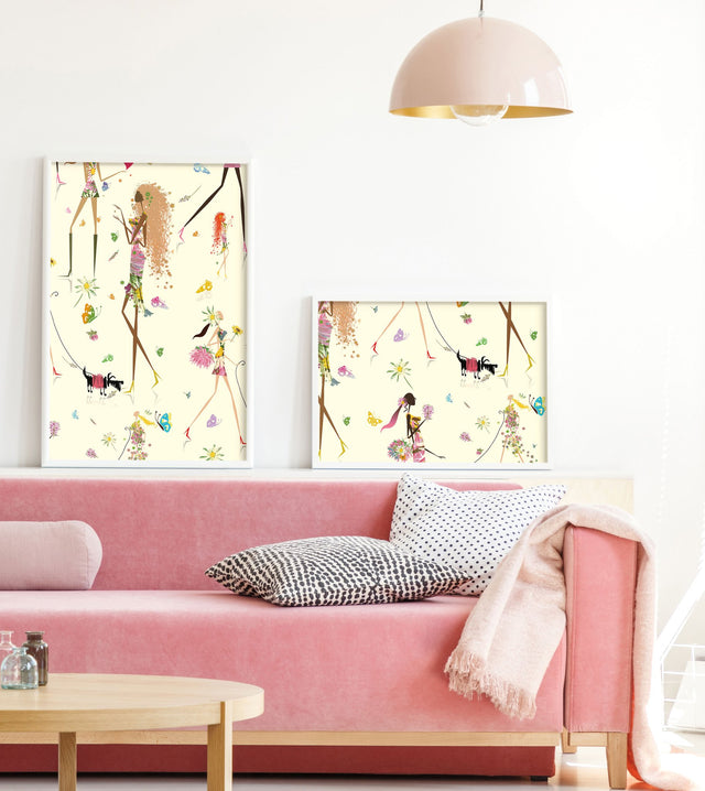 Fun Chic Yellow Peel & Stick Wallpaper
