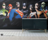 Alex Ross Justice League Multicolor Peel & Stick Wall Mural with Whimsical Licensed Novelty Style - York RMK12269M
