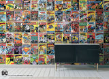 Classic DC Comics Covers Multicolor Peel & Stick Wall Mural with Whimsical Licensed Novelty Pattern - York RMK12271M