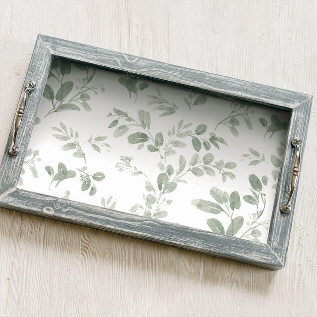 Dancing Leaves Green Peel & Stick Wallpaper with Whimsical Botanical Floral Pattern - York RMK12274PL