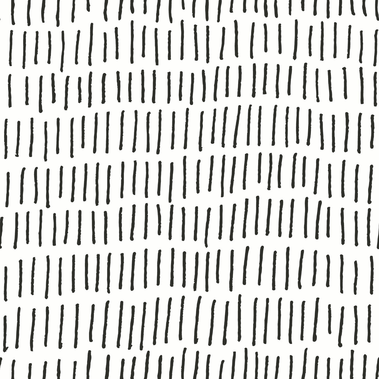 Tick Marks Black Peel & Stick Wallpaper with Geometric Abstract Motif - York RMK12275PL