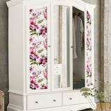 Iris Purple Peel & Stick Wallpaper with Whimsical Botanical Flowers - York RMK12295PL