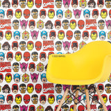 Marvel Comics Classic Faces Multicolor Peel & Stick Wallpaper with Comic Hero Faces Pattern - York RMK12309RL