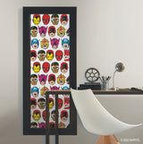 Marvel Comics Classic Faces Multicolor Peel & Stick Wallpaper with Comic Hero Faces Pattern - York RMK12309RL