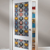 Avengers Emblems Multicolor Peel & Stick Vinyl Wallpaper with Marvel Icon Motif - York RMK12311RL