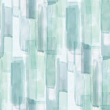 Watercolor Glass Blue Peel & Stick Wallpaper with Abstract Whimsical Pattern - York RMK12316RL