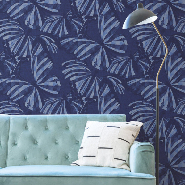 Butterfly Blie Peel & Stick Wallpaper
