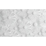 Modern Daisy Grey Peel & Stick Wall Mural