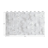 Modern Daisy Grey Peel & Stick Wall Mural
