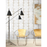 Mid-Century Beads White Peel & Stick Wallpaper with Geometric Abstract Motif - York RMK12347PL