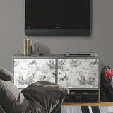 Harry Potter Map White Peel & Stick Vinyl Wallpaper with Whimsical Novelty Pattern - York RMK12353PL