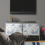 Harry Potter Map Blue Peel & Stick Vinyl Wallpaper with Whimsical Novelty Pattern - York RMK12355PL