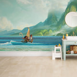 Moana Blue Peel & Stick Wall Mural with Kids Novelty Graphics - York RMK12366M