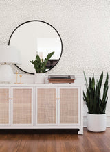 Cat Coquillette Berry Branches Taupe Peel & Stick Wallpaper with Metallic Nature Motif - York RMK12368PL