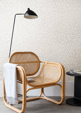 Cat Coquillette Berry Branches Taupe Peel & Stick Wallpaper with Metallic Nature Motif - York RMK12368PL
