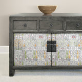 Persian Ikat Grey Peel & Stick Wallpaper with Abstract Ikat Motif - York RMK12370PL