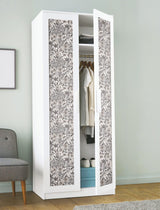 Cat Coquillette Porcelain Garden Grey Peel & Stick Wallpaper with Botanical Floral Motif - York RMK12383PLW