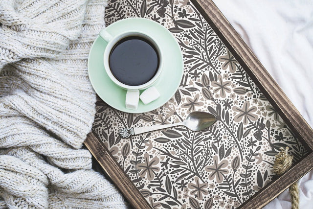 Cat Coquillette Porcelain Garden Grey Peel & Stick Wallpaper with Botanical Floral Motif - York RMK12383PLW