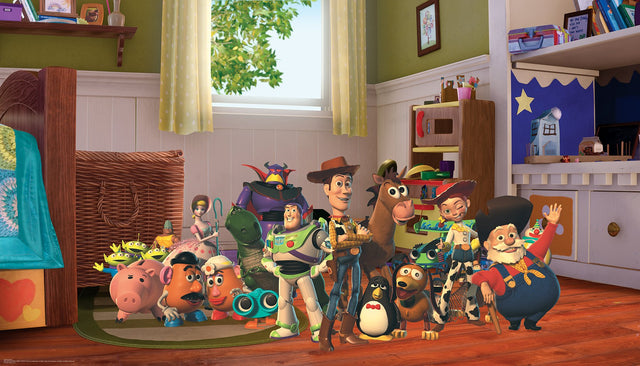 Toy Story Peel & Stick Wall Mural, Multicolor with Disney Graphics Novelty Kids Style - York RMK12385M