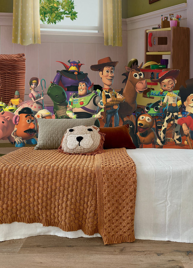 Toy Story Peel & Stick Wall Mural, Multicolor with Disney Graphics Novelty Kids Style - York RMK12385M