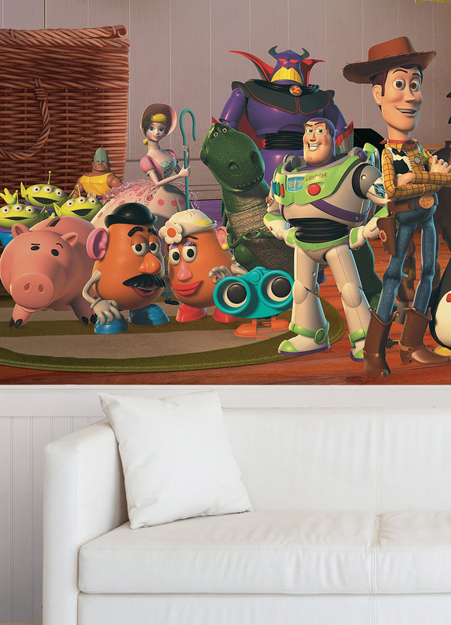 Toy Story Peel & Stick Wall Mural, Multicolor with Disney Graphics Novelty Kids Style - York RMK12385M