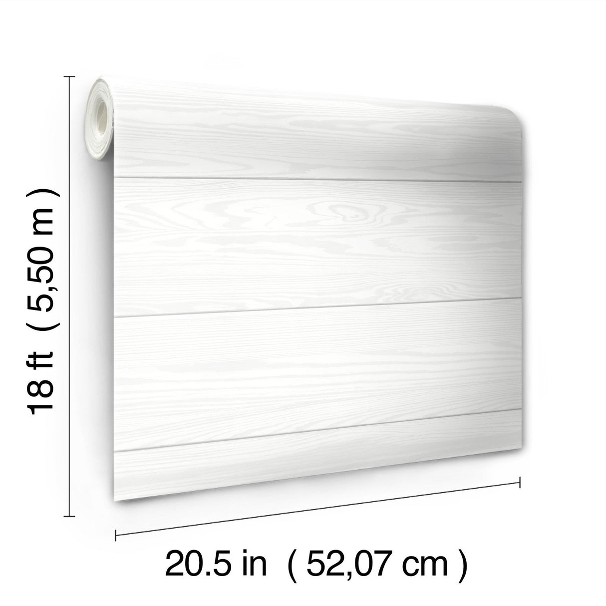 Raised Shiplap Grey Peel & Stick Wallpaper with Raised Ink Texture - York RMK12386PL