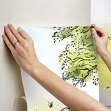 Disneys Winnie the Pooh Watercolor Multicolor Peel & Stick Wall Mural with Kids Licensed Novelty Style - York RMK12391M