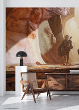 Star Wars: The Mandalorian Multicolor Peel & Stick Wall Mural with Modern Graphics Pattern - RMK12394M