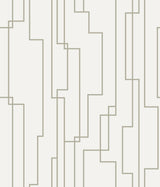 Geo Circuits Grey Peel & Stick Abstract Wallpaper - York RMK12413PL
