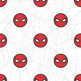 Spider-Man Icon Red Peel & Stick Wallpaper with Matte White Web Motif - York RMK12421RL