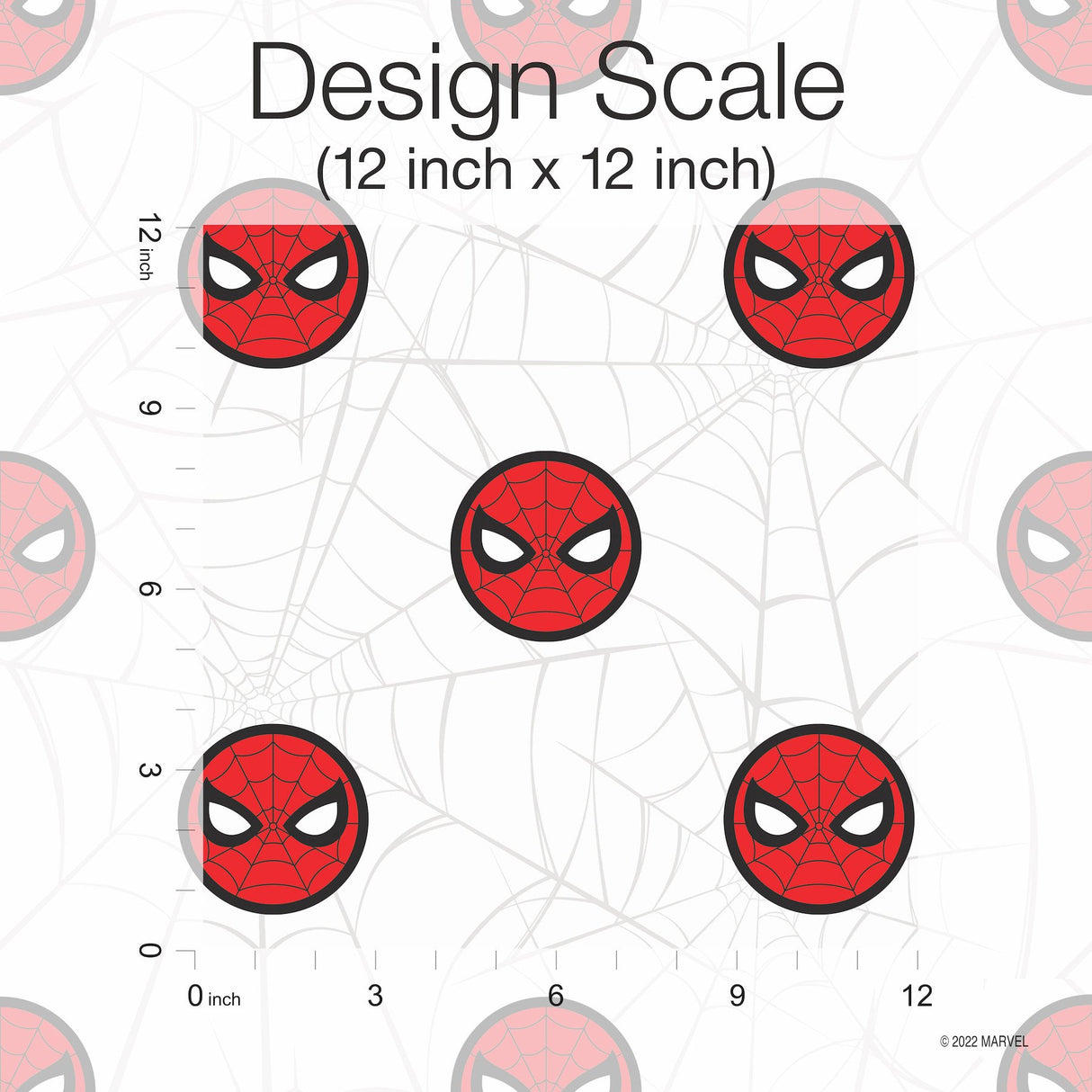 Spider-Man Icon Red Peel & Stick Wallpaper with Matte White Web Motif - York RMK12421RL