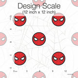 Spider-Man Icon Red Peel & Stick Wallpaper with Matte White Web Motif - York RMK12421RL