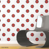 Spider-Man Icon Red Peel & Stick Wallpaper with Matte White Web Motif - York RMK12421RL