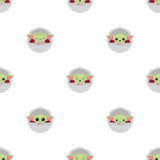 Grogu Green Peel & Stick Wallpaper with Novelty Kids Pattern - York RMK12422RL