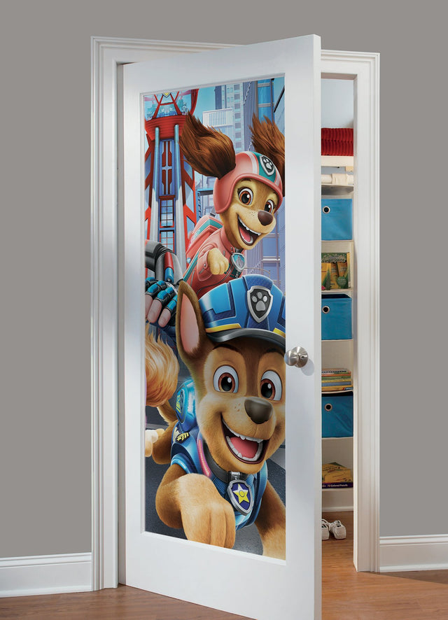 Paw Patrol The Movie Multicolor Peel & Stick Wall Mural with Kids Licensed Novelty Style - York RMK12434M