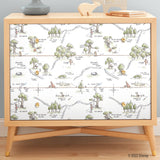 Winnie The Pooh 100 Acre Wood Map Multicolor Peel & Stick Wallpaper with Licensed Disney Map Motif - York RMK12440RL
