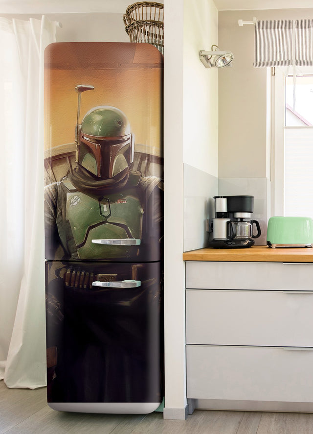 The Book Of Boba Fett Brown Peel & Stick Wall Mural with Novelty Modern Style - York RMK12441M