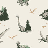 Jurassic World: Dominion Vintage Dinosaurs Green Peel & Stick Wallpaper with Novelty Whimsical Pattern - York RMK12447RL