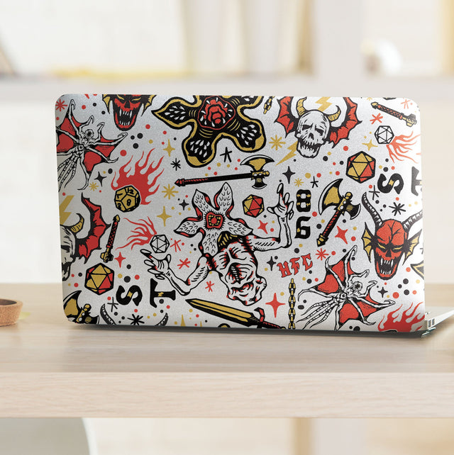 Stranger Things Hellfire Club Red Peel & Stick Wallpaper with Whimsical Novelty Pattern - York RMK12463RL