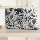 Stranger Things Hellfire Club Black Peel & Stick Wallpaper with Whimsical Novelty Pattern - York RMK12464RL