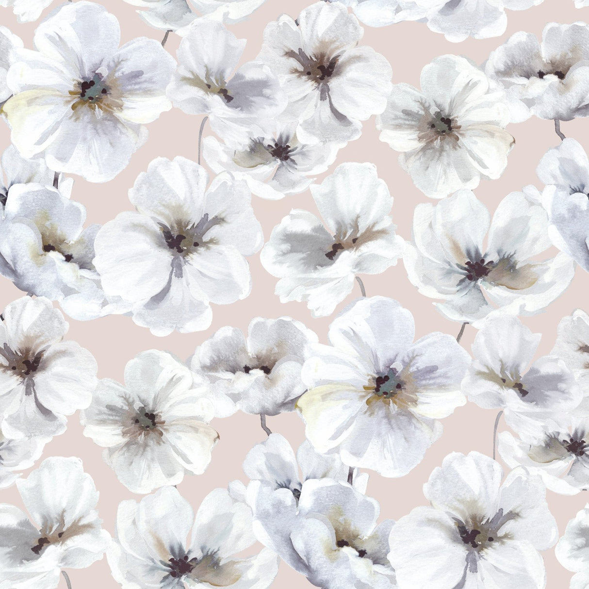 Hawthorn Blossom Blush Peel & Stick Wallpaper with Botanical Flowers - Modern - RoomMates RMK12515RL - York