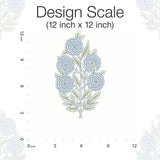 Dutch Floral Blue Peel & Stick Wallpaper with Modern Botanical Flowers Pattern - RoomMates RMK12517RL