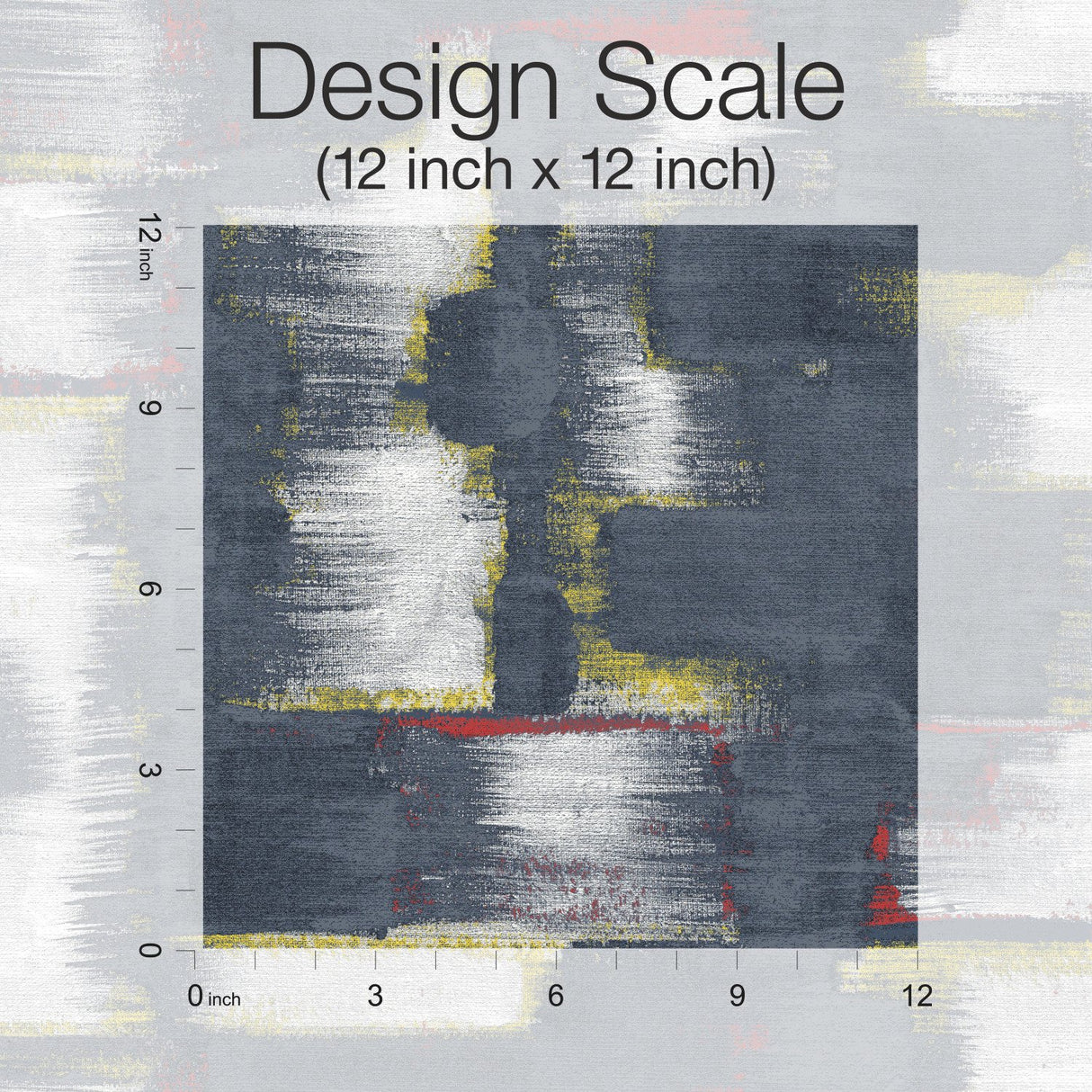 Modern Ikat Navy Peel & Stick Wallpaper with Abstract Ikat Pattern, Modern Style - York RMK12526RL