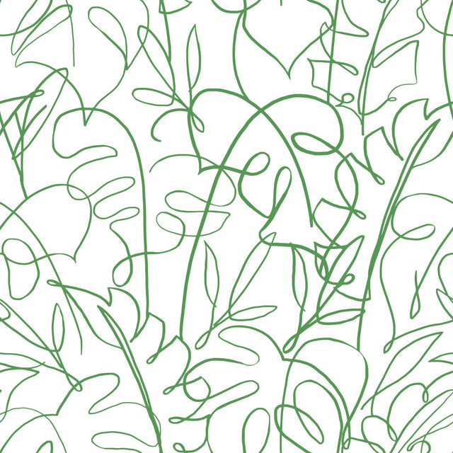Tropical Signature Green Peel & Stick Wallpaper