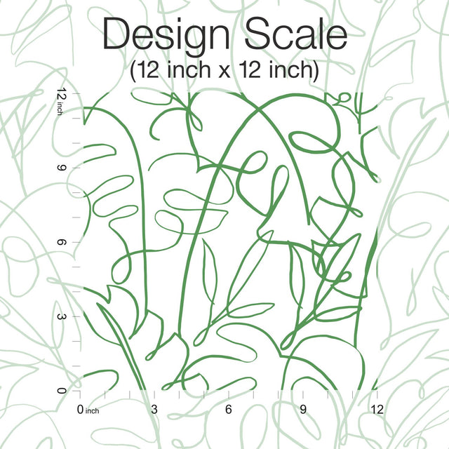 Tropical Signature Green Peel & Stick Wallpaper