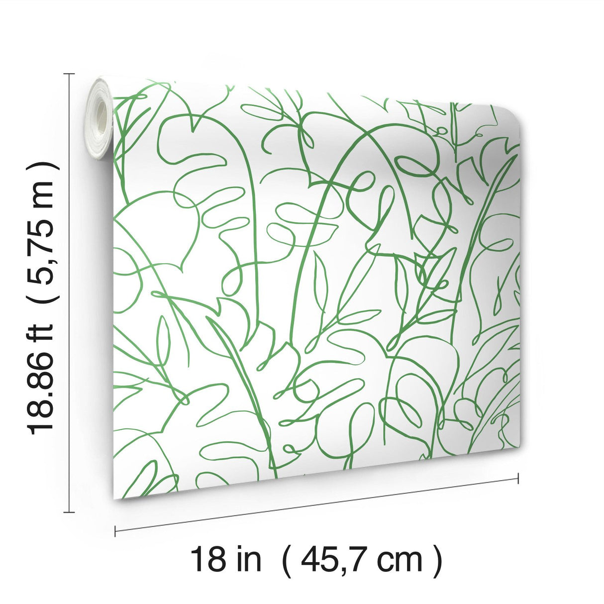 Tropical Signature Green Peel & Stick Wallpaper