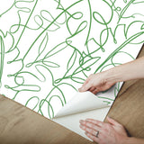 Tropical Signature Green Peel & Stick Wallpaper